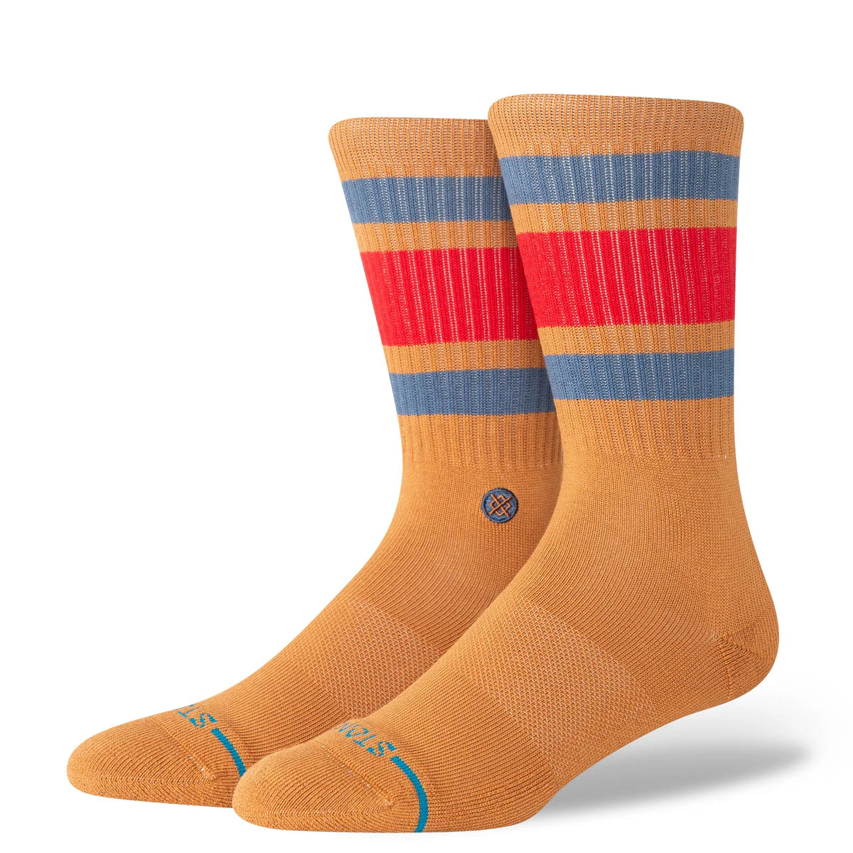 Boyd Crew Socks, Tan-Brown-Sokker-Stance-Motorious Copenhagen