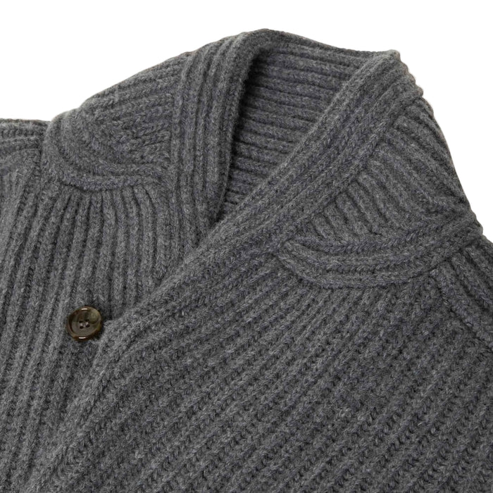 Bristol Cardigan Sweater, Grey Melange-Sweatshirts-Filson 1897-Motorious Copenhagen