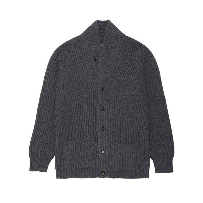 Bristol Cardigan Sweater, Grey Melange-Sweatshirts-Filson 1897-Motorious Copenhagen