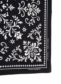 Bunad Bandana, Screen Print, Black-Halstørklæder-Hansen Garments-Motorious Copenhagen