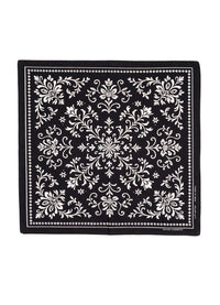 Bunad Bandana, Screen Print, Black-Halstørklæder-Hansen Garments-Motorious Copenhagen