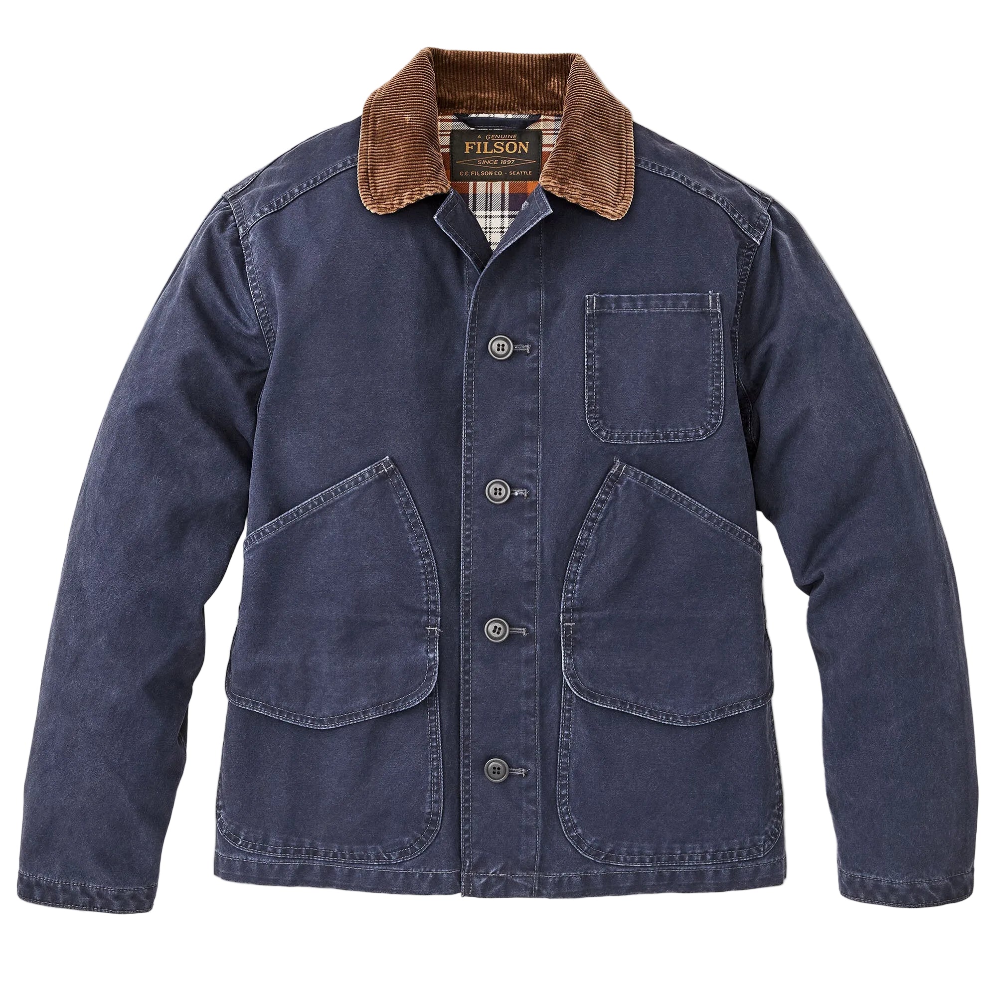 Canvas Outfitter Jacket, Blue Mussel-Jakker-Filson 1897-Motorious Copenhagen