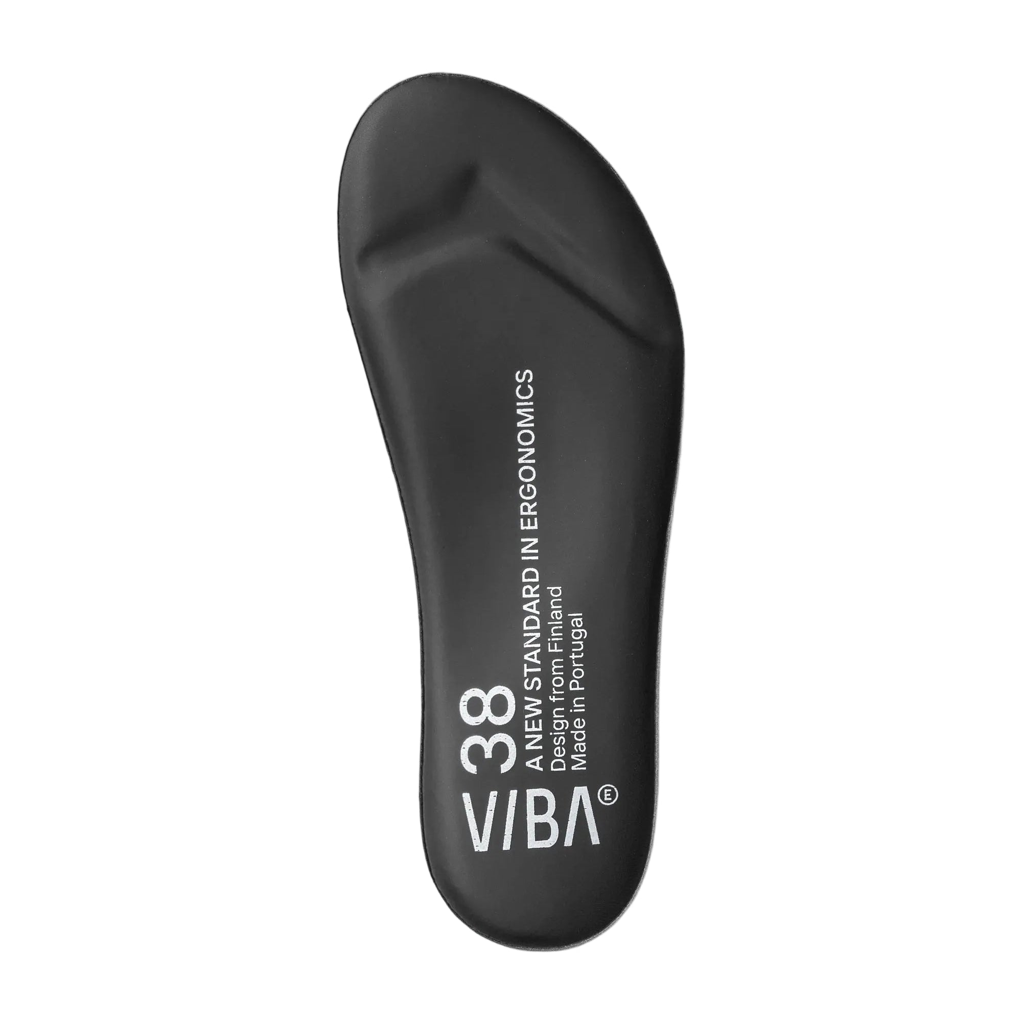 Carbon Step, Leather Footbed, Preto Black-Indlægssåler-Viba-Motorious Copenhagen