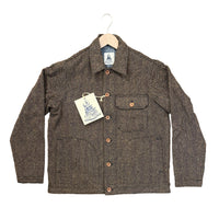 Carpenter Jacket, Herringbone, Yellow/Black-Blazere-Captain Santors-Motorious Copenhagen