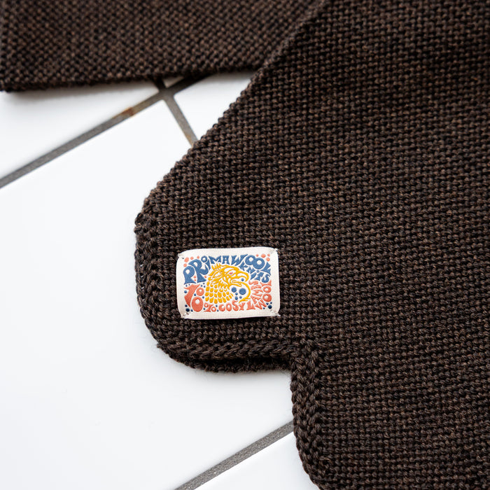Chilcoot Scarf, Merino Wool, Brown Melange-Halstørklæder-IndigoFera-Motorious Copenhagen
