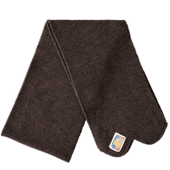 Chilcoot Scarf, Merino Wool, Brown Melange-Halstørklæder-IndigoFera-Motorious Copenhagen