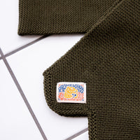 Chilcoot Scarf, Merino Wool, Dark Olive-Halstørklæder-IndigoFera-Motorious Copenhagen