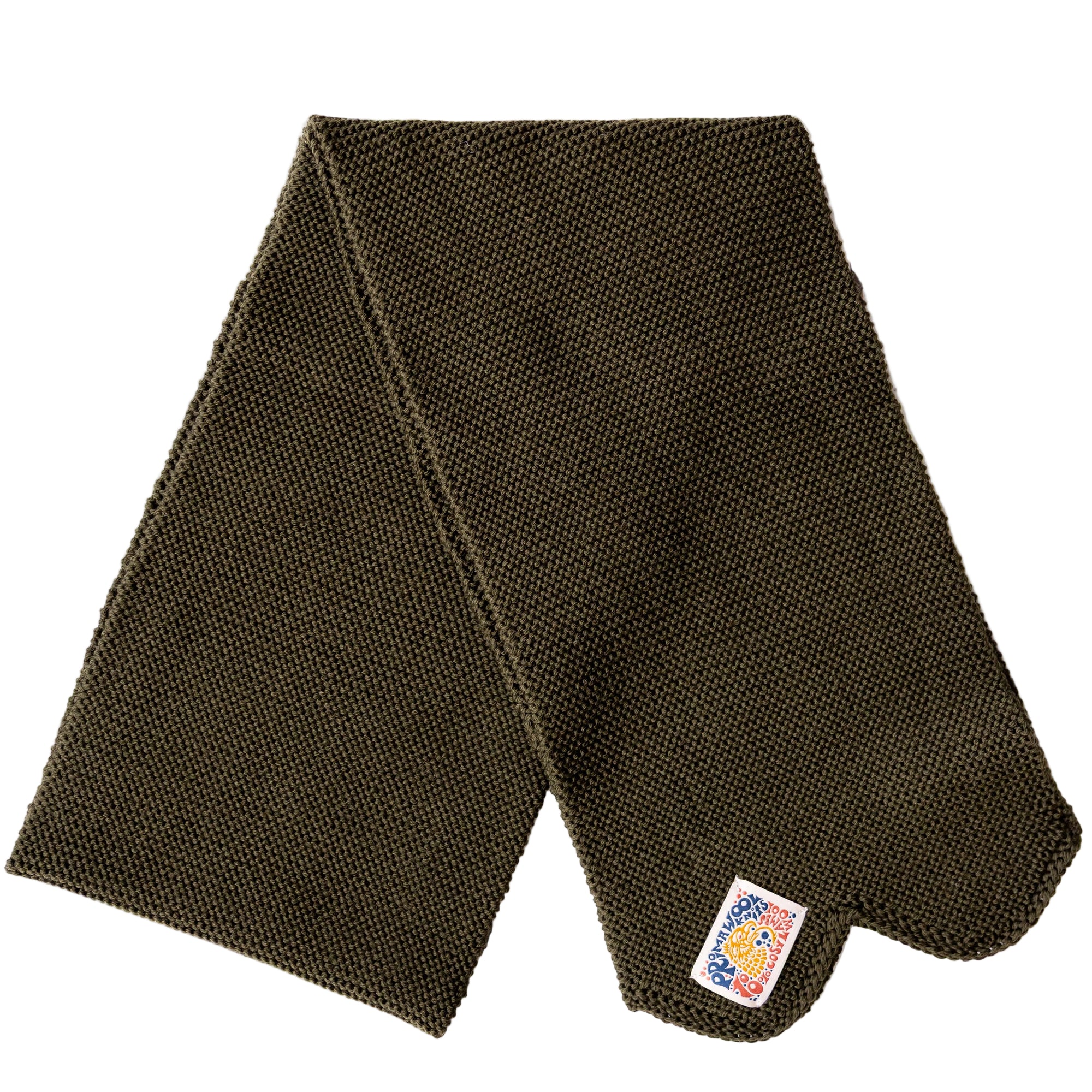 Chilcoot Scarf, Merino Wool, Dark Olive-Halstørklæder-IndigoFera-Motorious Copenhagen