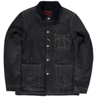Chore Jacket 673 Selvedge Denim, Indigo Blue-Jakker-Eat Dust-Motorious Copenhagen