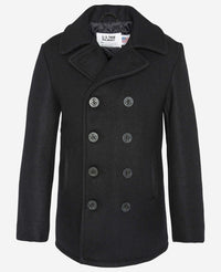 Classic Melton Wool Navy Peacoat, Dark Navy-Jakker-Schott NYC-Motorious Copenhagen