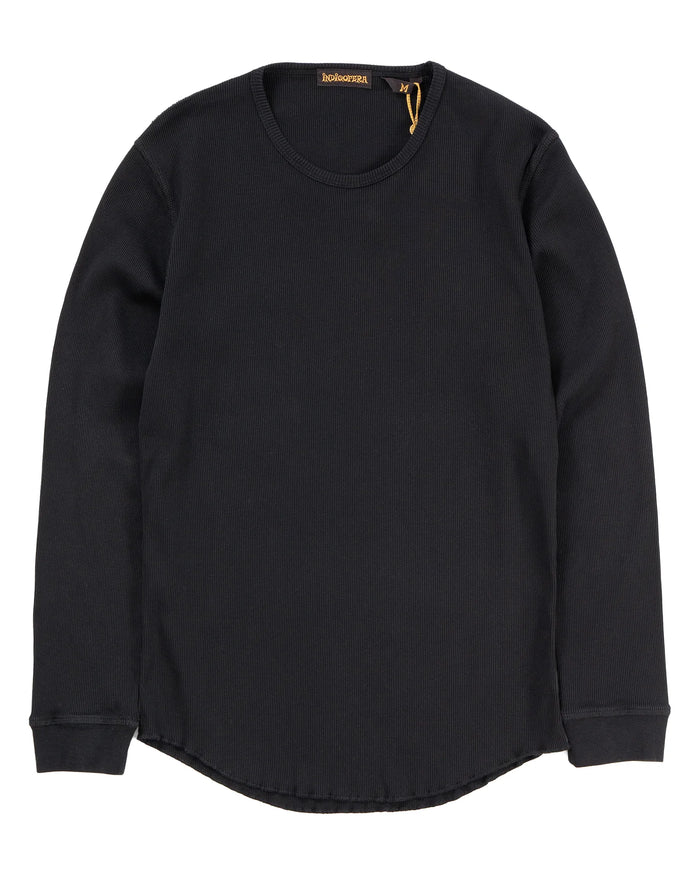 Clyde Long Sleeve T-Shirt, Black-T-shirts-IndigoFera-Motorious Copenhagen