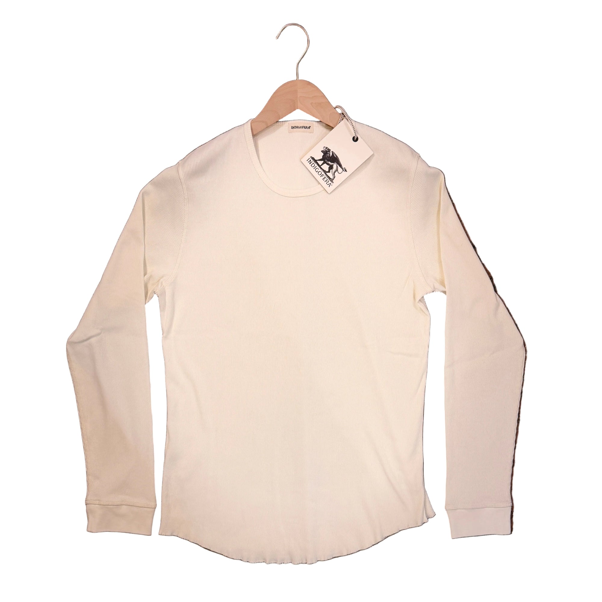 Clyde Long Sleeve T-Shirt, Cocatoo White-T-shirts-IndigoFera-Motorious Copenhagen