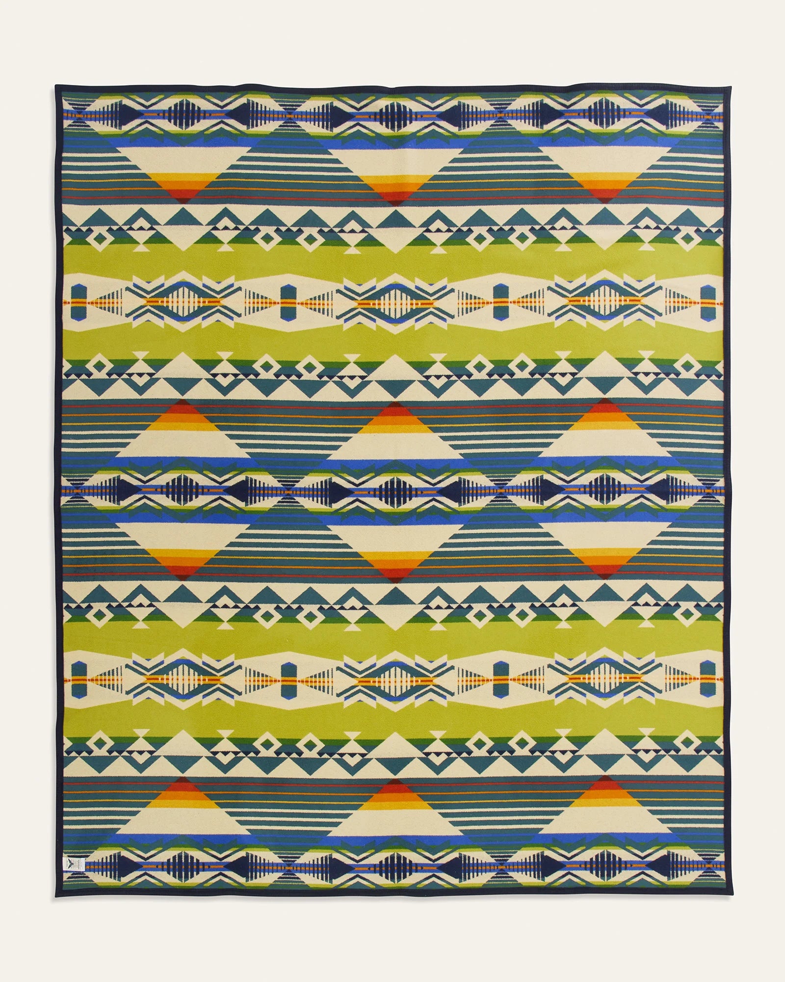 Creekside, Unnapped Jacquard Robe Blanket, Blue/Multicolor-Tæpper-Pendleton-Motorious Copenhagen