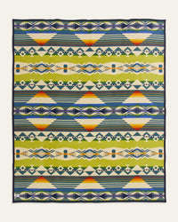 Creekside, Unnapped Jacquard Robe Blanket, Blue/Multicolor-Tæpper-Pendleton-Motorious Copenhagen