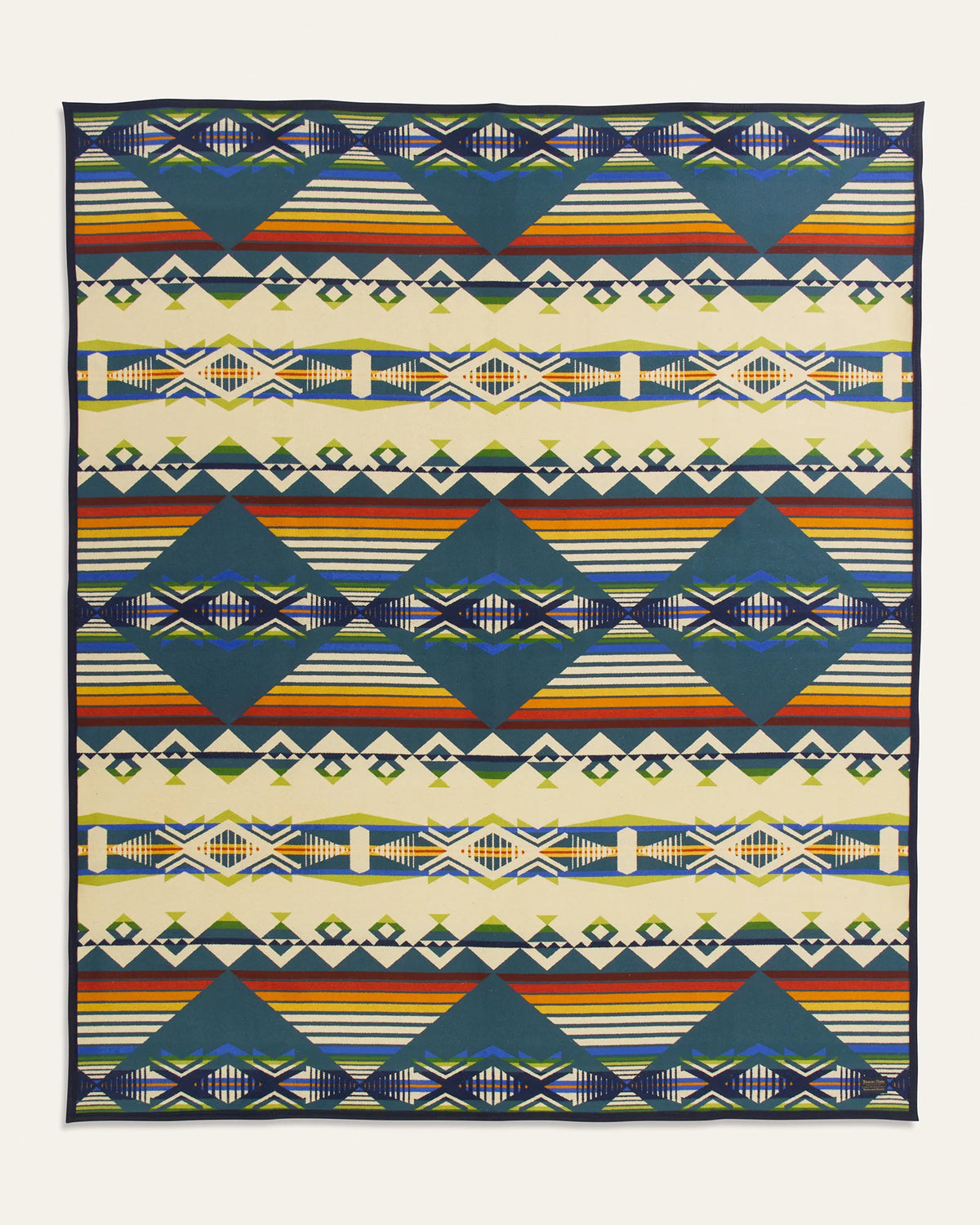 Creekside, Unnapped Jacquard Robe Blanket, Blue/Multicolor-Tæpper-Pendleton-Motorious Copenhagen