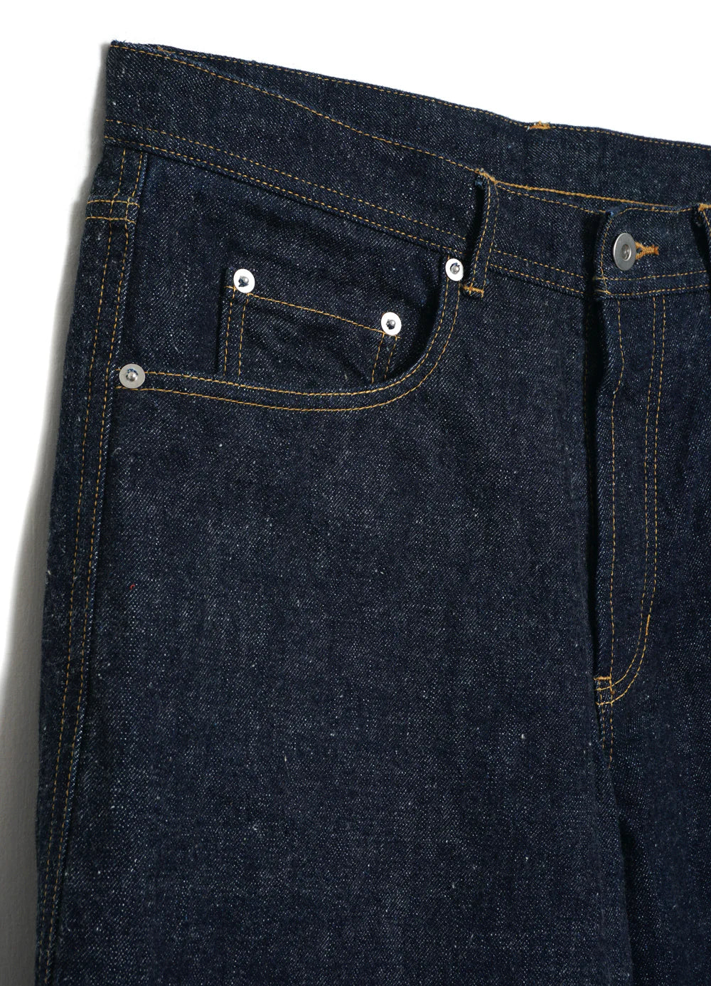 DEAN, 13oz Neppy Denim Straight Cut Jeans, Real Indigo-Bukser-Hansen Garments-Motorious Copenhagen