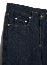 DEAN, 13oz Neppy Denim Straight Cut Jeans, Real Indigo-Bukser-Hansen Garments-Motorious Copenhagen