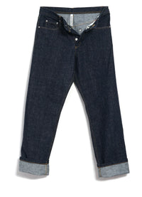 DEAN, 13oz Neppy Denim Straight Cut Jeans, Real Indigo-Bukser-Hansen Garments-Motorious Copenhagen
