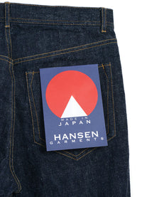 DEAN, 13oz Neppy Denim Straight Cut Jeans, Real Indigo-Bukser-Hansen Garments-Motorious Copenhagen