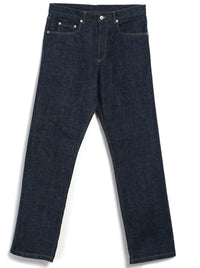 DEAN, 13oz Neppy Denim Straight Cut Jeans, Real Indigo-Bukser-Hansen Garments-Motorious Copenhagen