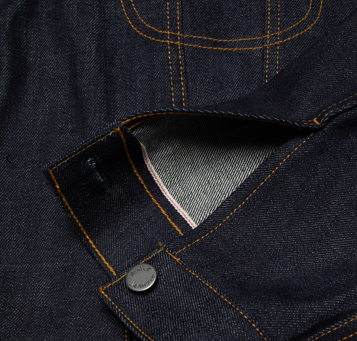 Danny Ace, Selvage Denim Jacket, Dry Blue-Jakker-Nudie Jeans-Motorious Copenhagen