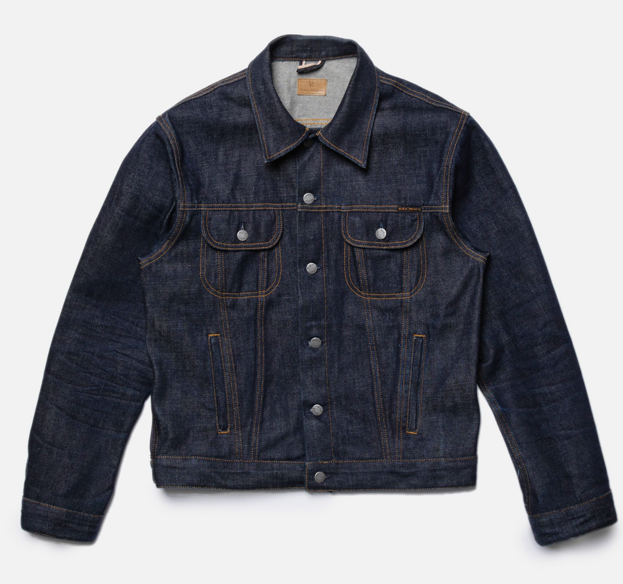 Danny Ace, Selvage Denim Jacket, Dry Blue-Jakker-Nudie Jeans-Motorious Copenhagen