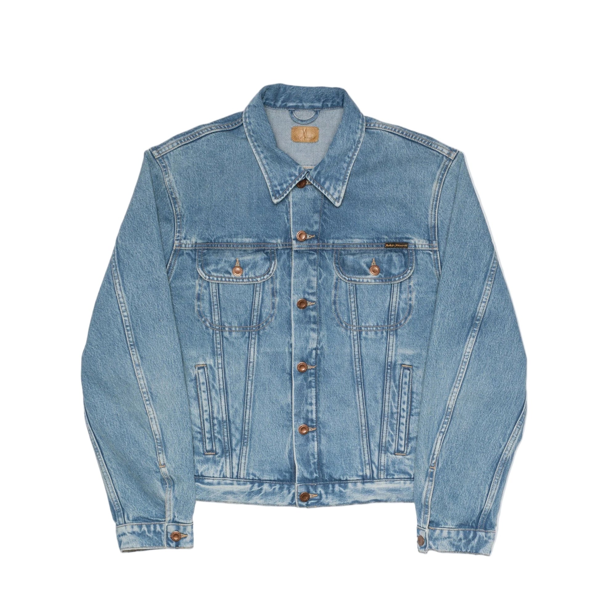 Danny, Denim Jacket Desert, Light Blue-Jakker-Nudie Jeans-Motorious Copenhagen
