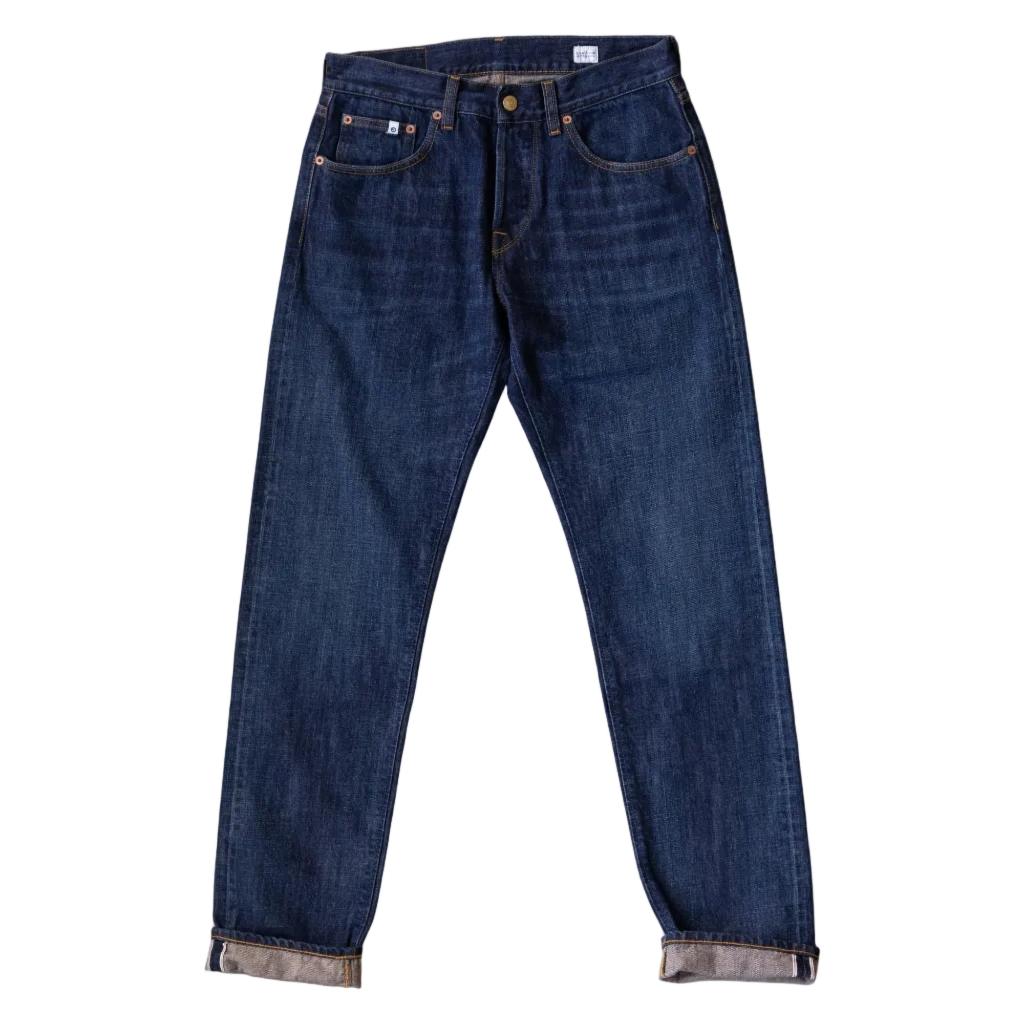 Dark Washed Denim Jeans, Indigo Blue-Bukser-Dunville-Motorious Copenhagen