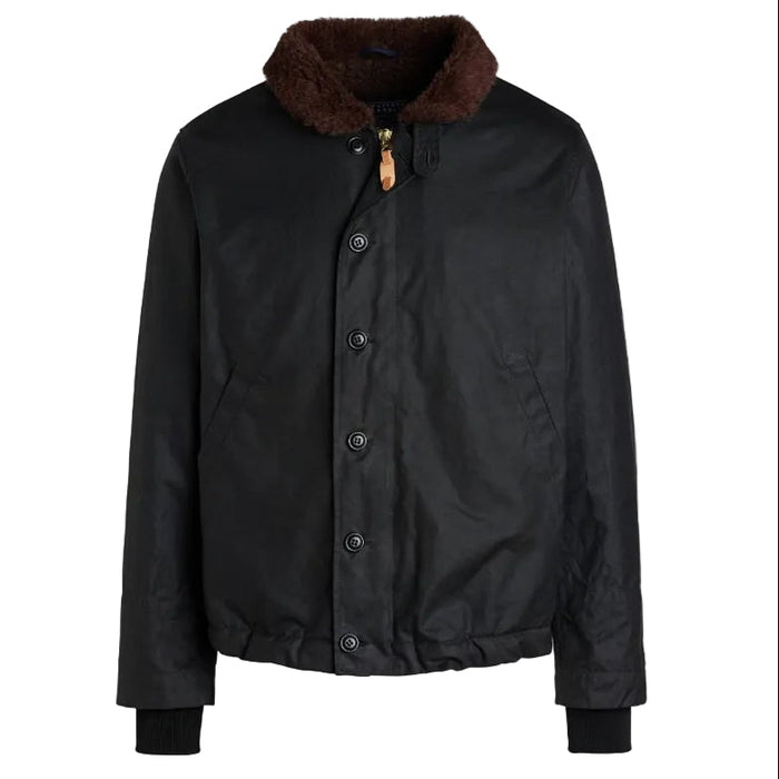 Deck Jacket, Black-Jakker-Manifattura Ceccarelli-Motorious Copenhagen