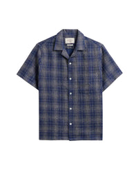 Dorne Shirt, Short Sleeve, Blue-Skjorter-Portuguese Flannel-Motorious Copenhagen