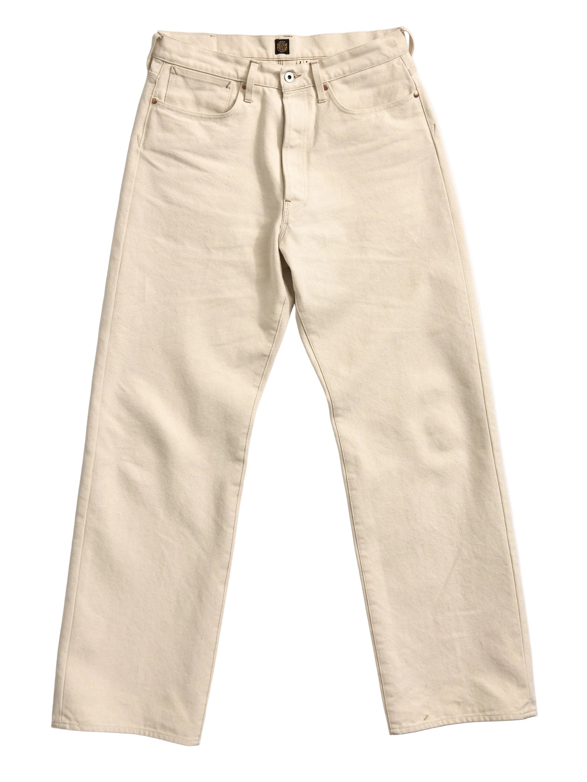 Duke Pants, 13oz Smithson Canvas, Ecru-Bukser-IndigoFera-Motorious Copenhagen