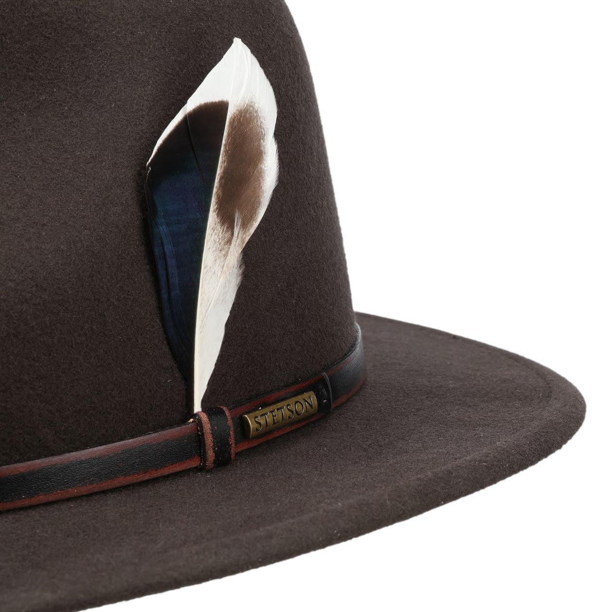 Durando Traveller Wool Hat, Dark brown