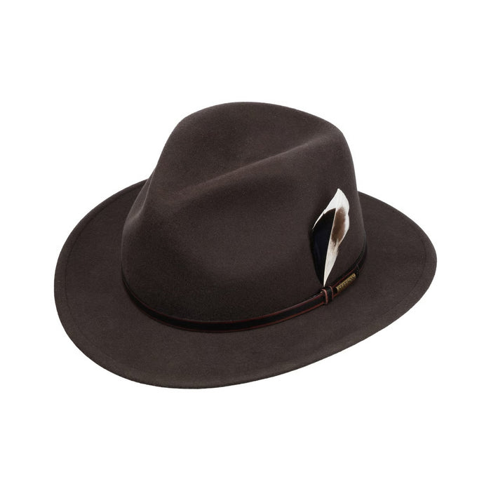 Durando Traveller Wool Hat, Dark brown-Hatte og Caps-Stetson-Motorious Copenhagen