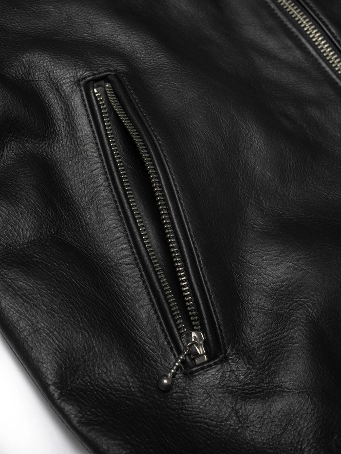 Eddy Rider Leather Jacket, Black-Jakker-Nudie Jeans-Motorious Copenhagen