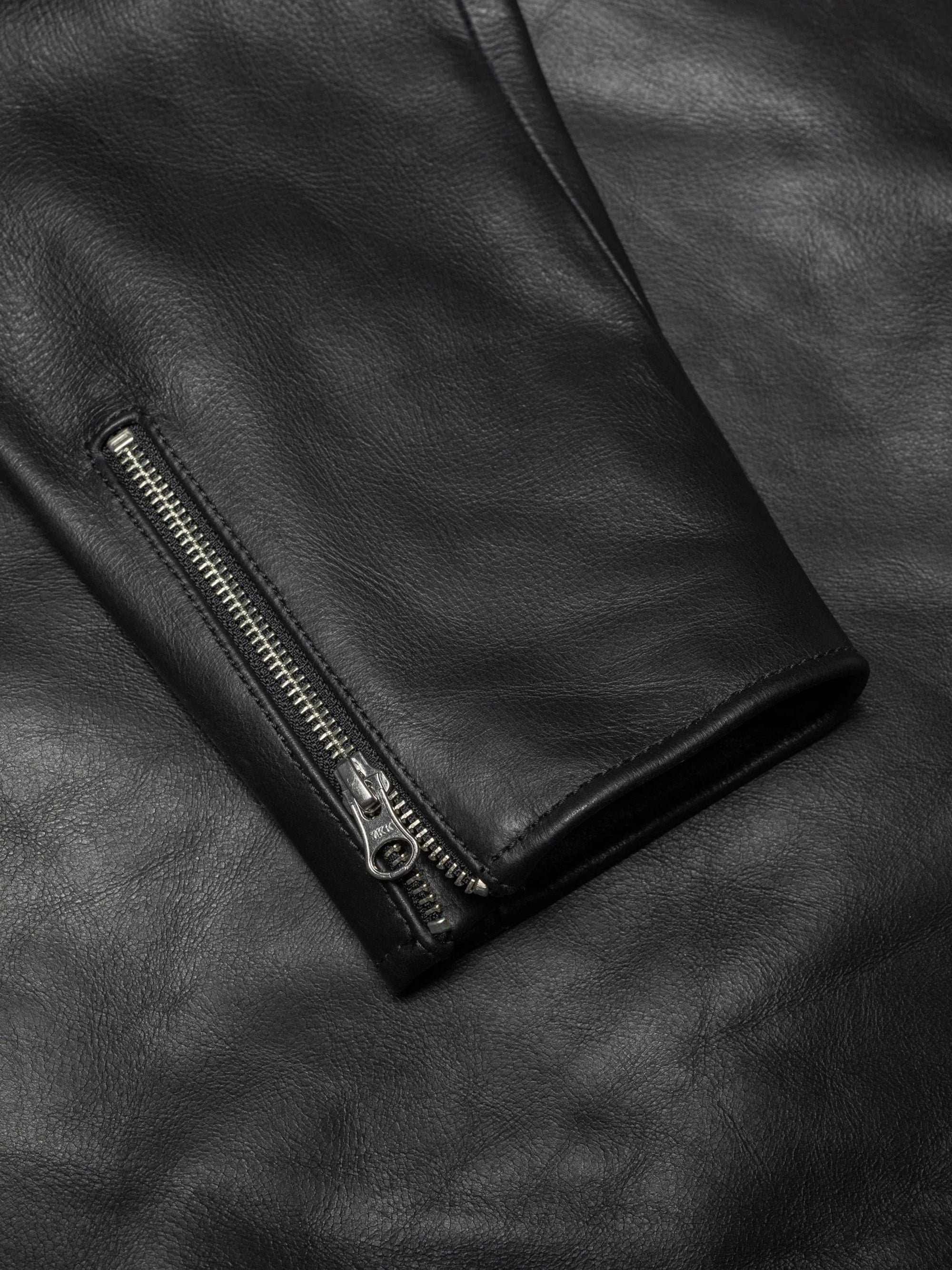 Eddy Rider Leather Jacket, Black-Jakker-Nudie Jeans-Motorious Copenhagen