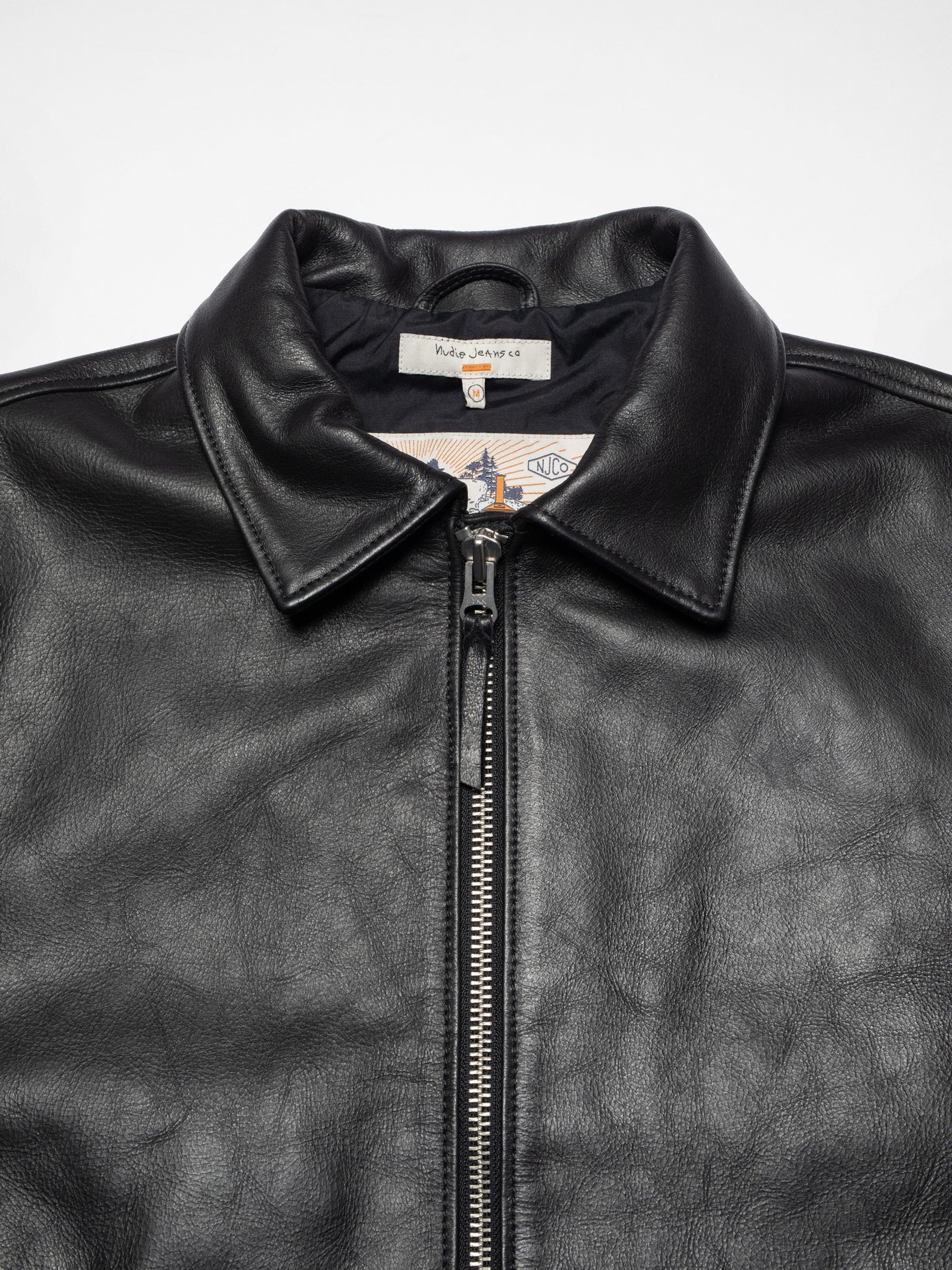 Eddy Rider Leather Jacket, Black-Jakker-Nudie Jeans-Motorious Copenhagen