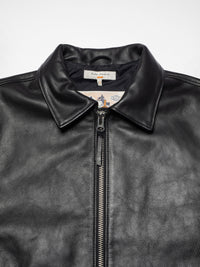 Eddy Rider Leather Jacket, Black-Jakker-Nudie Jeans-Motorious Copenhagen
