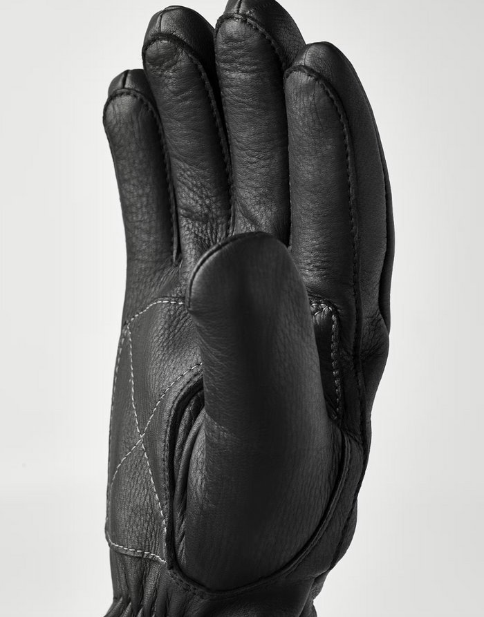 Eirik Leather Gloves, Black-Handsker-Hestra-Motorious Copenhagen