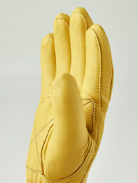 Eirik Leather Gloves, Natural yellow-Handsker-Hestra-Motorious Copenhagen