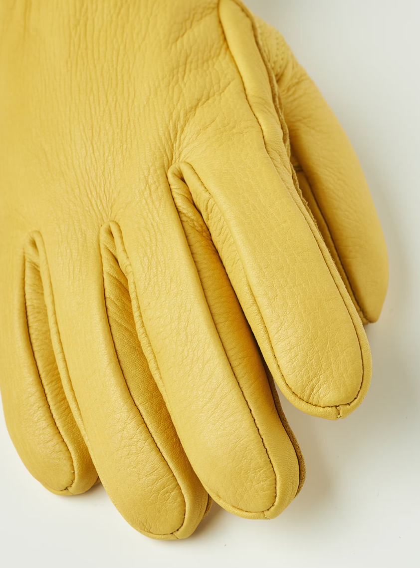 Eirik Leather Gloves, Natural yellow-Handsker-Hestra-Motorious Copenhagen