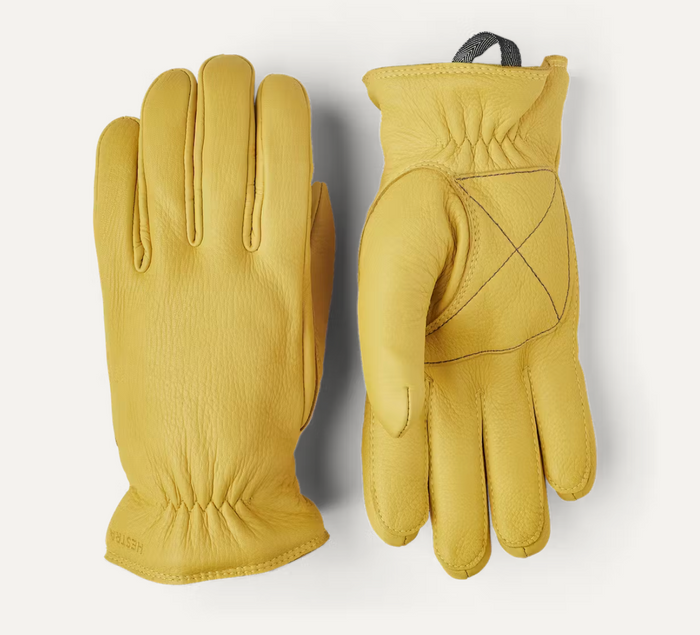 Eirik Leather Gloves, Natural yellow-Handsker-Hestra-Motorious Copenhagen