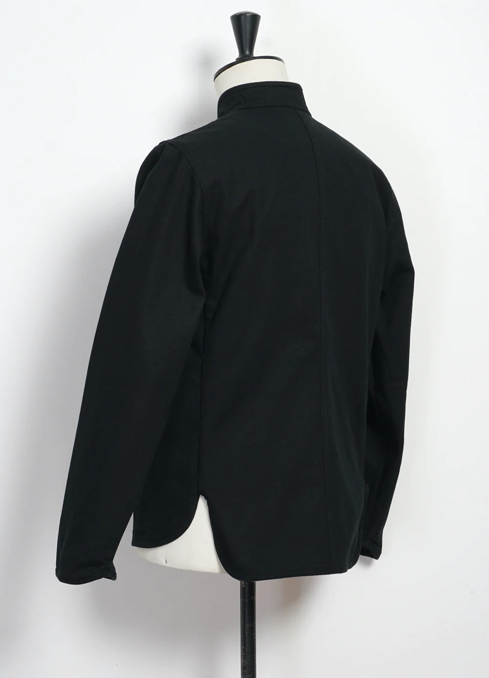 Erling, Refined Work Jacket, Black Canvas-Skjorter-Hansen Garments-Motorious Copenhagen