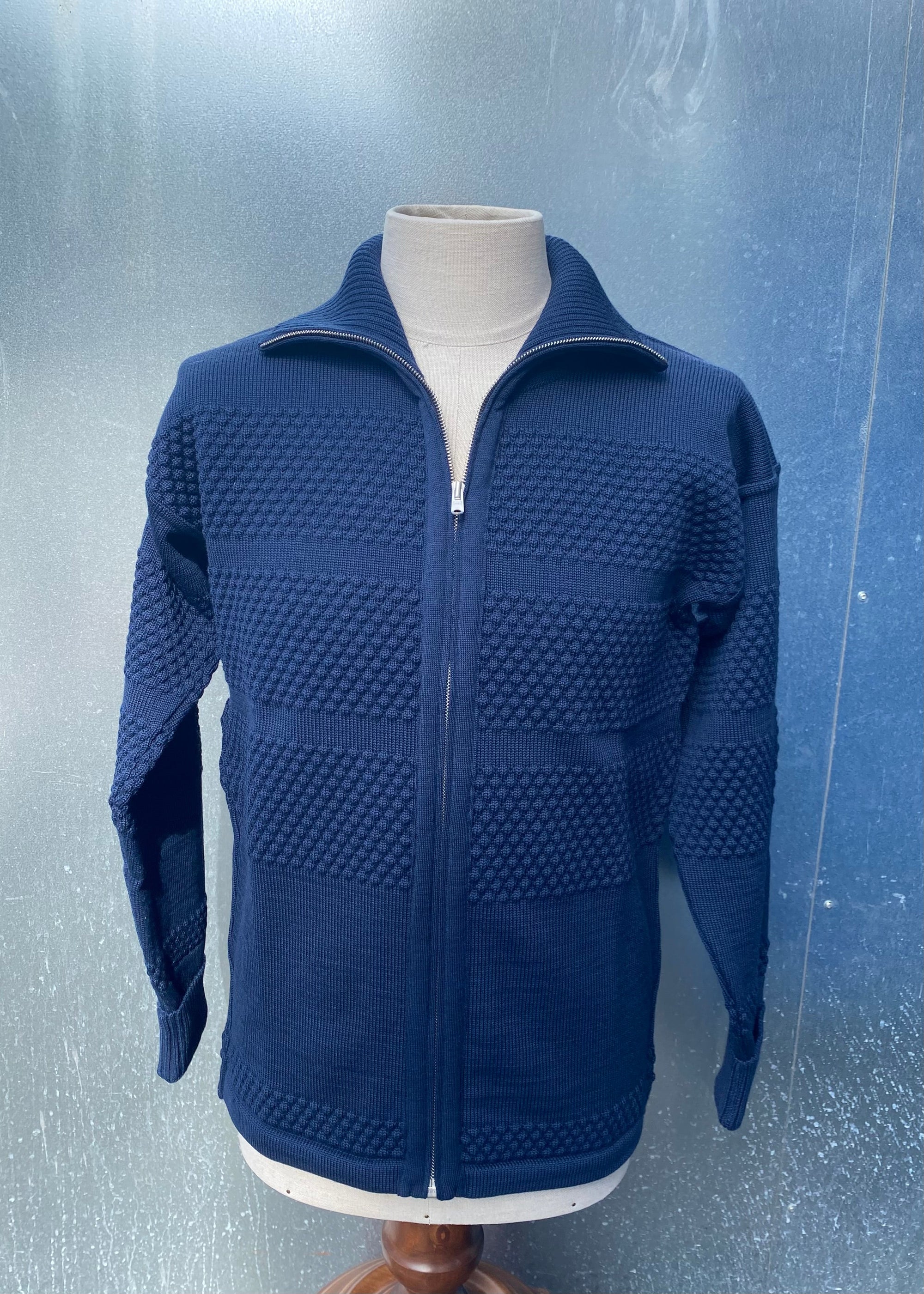 FISHERMAN Full Zip, Manual Blue-Sweatshirts-SNS Herning-Motorious Copenhagen