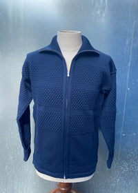 FISHERMAN Full Zip, Manual Blue-Sweatshirts-SNS Herning-Motorious Copenhagen