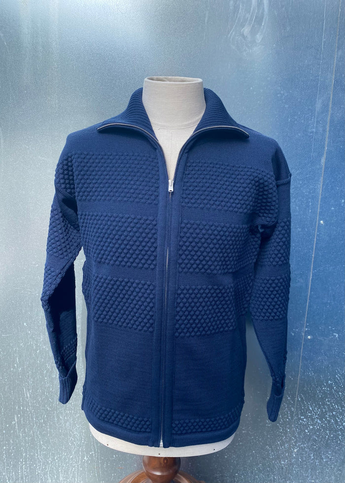 FISHERMAN Full Zip, Manual Blue-Sweatshirts-SNS Herning-Motorious Copenhagen