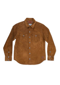 Fence Buffalo Skin Shirt, Cognac-Skjorter-Iron & Resin-Motorious Copenhagen