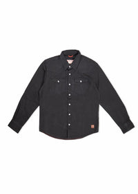 Fenceline Canvas Shirt, Black-Skjorter-Iron & Resin-Motorious Copenhagen