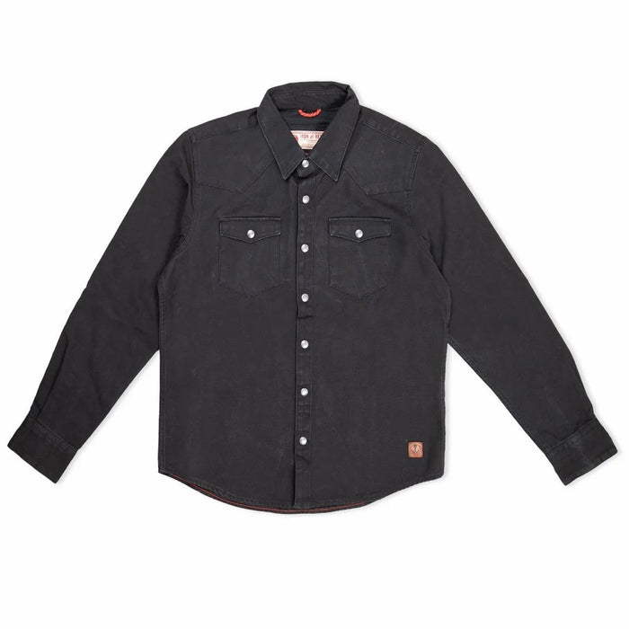 Fenceline Canvas Shirt, Black-Skjorter-Iron & Resin-Motorious Copenhagen