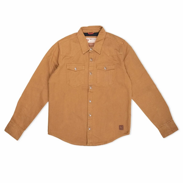 Fenceline Canvas Shirt, Cognac-Skjorter-Iron & Resin-Motorious Copenhagen