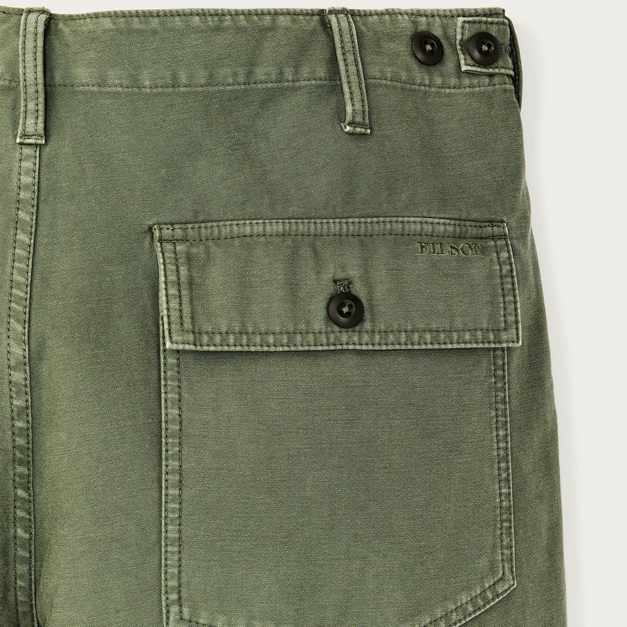 Field Supply Shorts, Washed Fatigue Green-Shorts-Filson 1897-Motorious Copenhagen